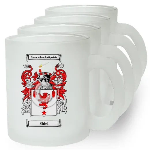 Shiel Set of 4 Frosted Glass Mugs
