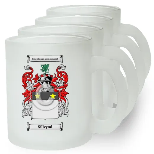 Sillvynd Set of 4 Frosted Glass Mugs