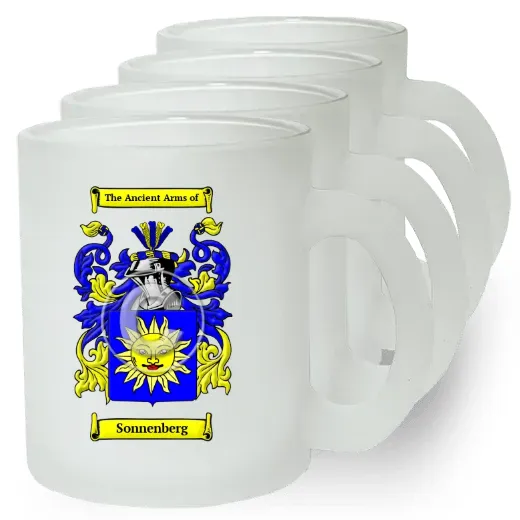 Sonnenberg Set of 4 Frosted Glass Mugs