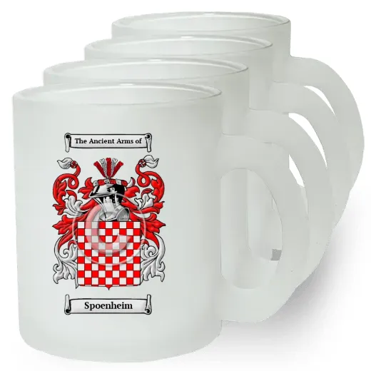 Spoenheim Set of 4 Frosted Glass Mugs
