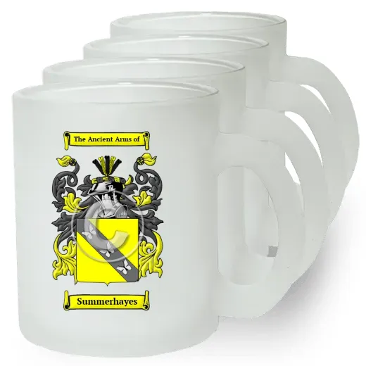 Summerhayes Set of 4 Frosted Glass Mugs