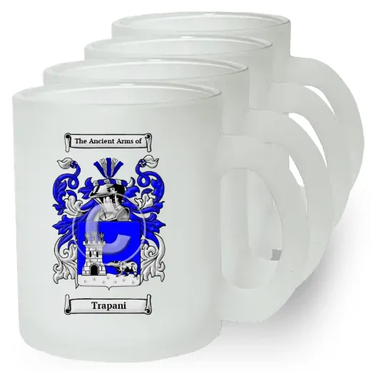 Trapani Set of 4 Frosted Glass Mugs