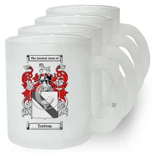 Tratton Set of 4 Frosted Glass Mugs
