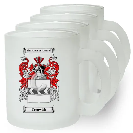 Trenwith Set of 4 Frosted Glass Mugs