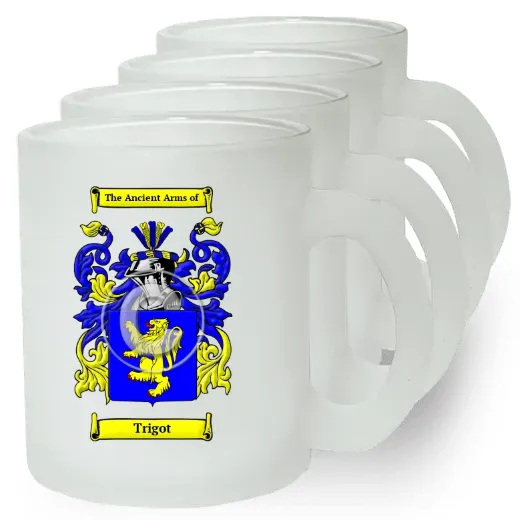 Trigot Set of 4 Frosted Glass Mugs