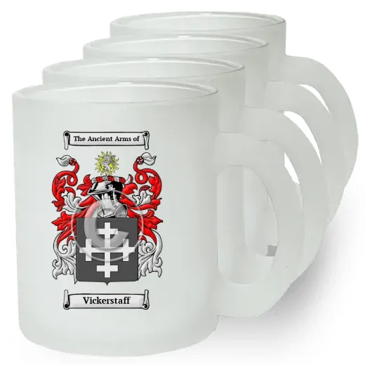 Vickerstaff Set of 4 Frosted Glass Mugs