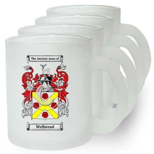Wellstead Set of 4 Frosted Glass Mugs