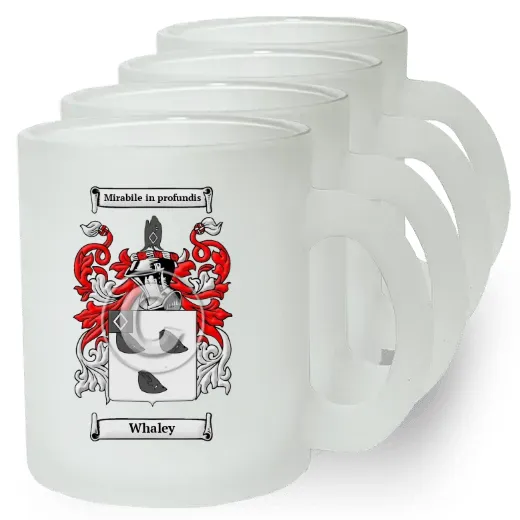 Whaley Set of 4 Frosted Glass Mugs