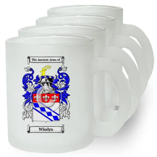 Whalyn Set of 4 Frosted Glass Mugs