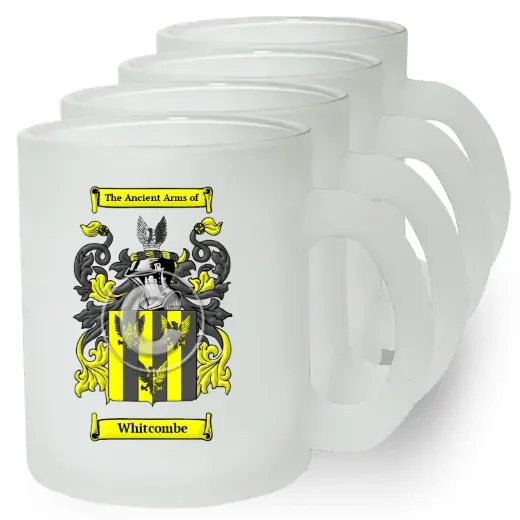 Whitcombe Set of 4 Frosted Glass Mugs
