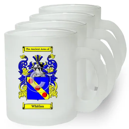 Whitlan Set of 4 Frosted Glass Mugs