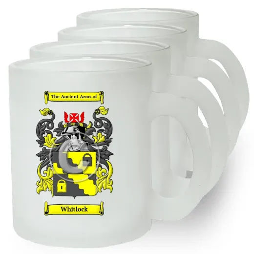 Whitlock Set of 4 Frosted Glass Mugs