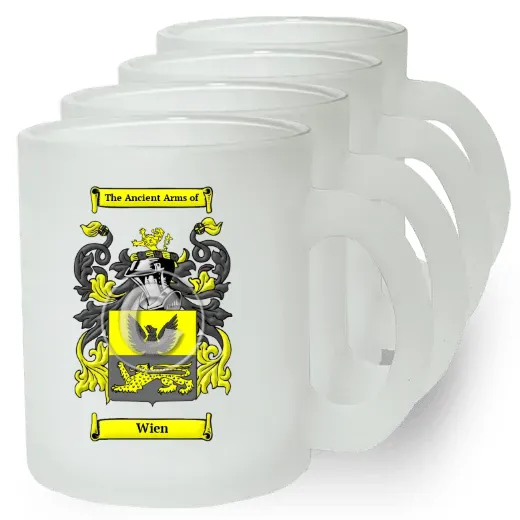 Wien Set of 4 Frosted Glass Mugs