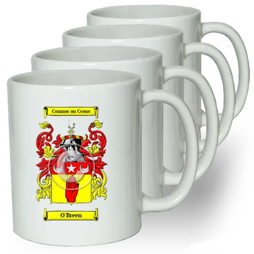 O'Breen Coffee mugs (set of four)