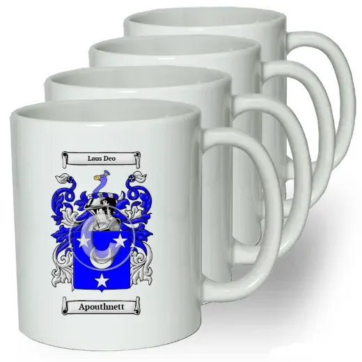 Apouthnett Coffee mugs (set of four)