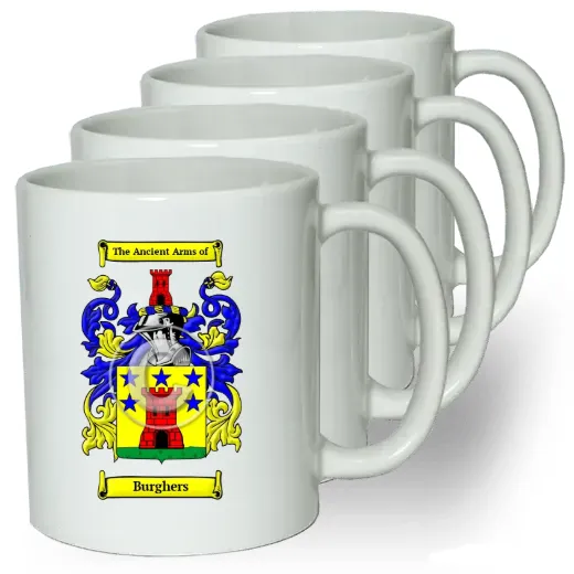 Burghers Coffee mugs (set of four)