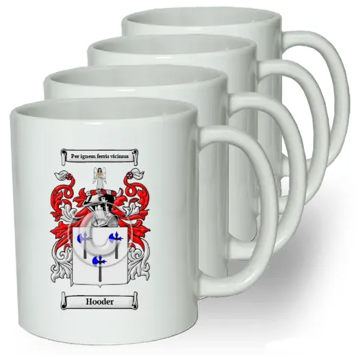 Hooder Coffee mugs (set of four)