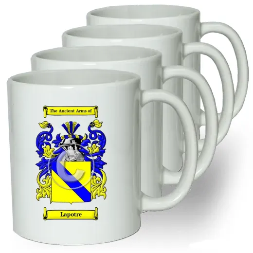 Lapotre Coffee mugs (set of four)