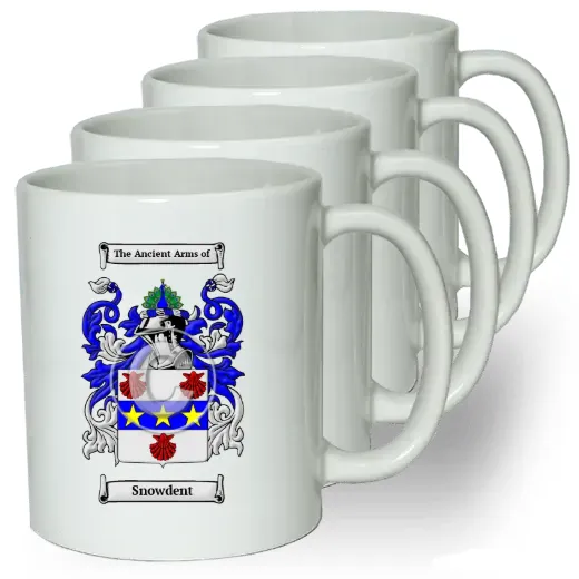 Snowdent Coffee mugs (set of four)