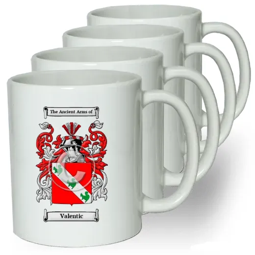 Valentic Coffee mugs (set of four)