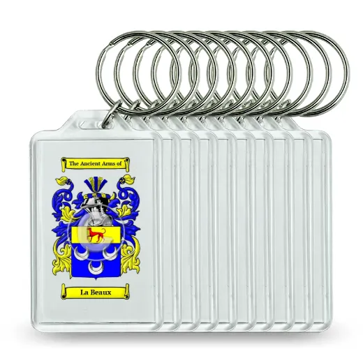 La Beaux Set of 10 Keychains