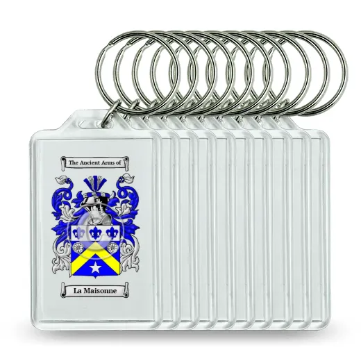 La Maisonne Set of 10 Keychains