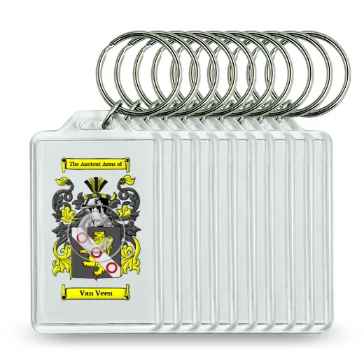 Van Veen Set of 10 Keychains