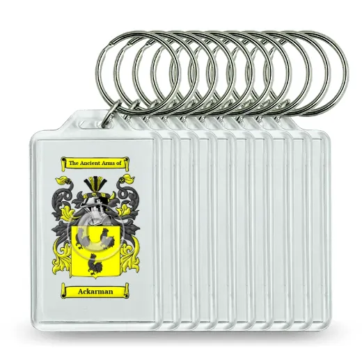 Ackarman Set of 10 Keychains