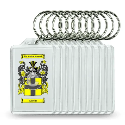 Acocks Set of 10 Keychains