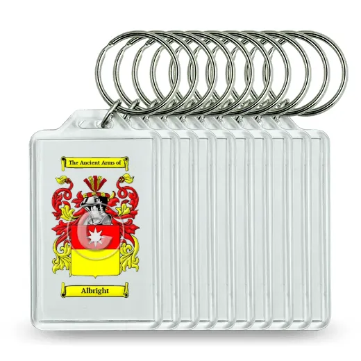 Albright Set of 10 Keychains