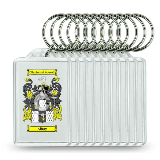 Alfray Set of 10 Keychains