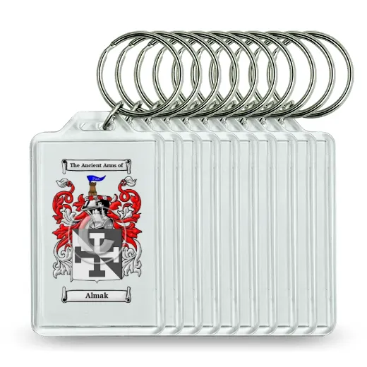 Almak Set of 10 Keychains