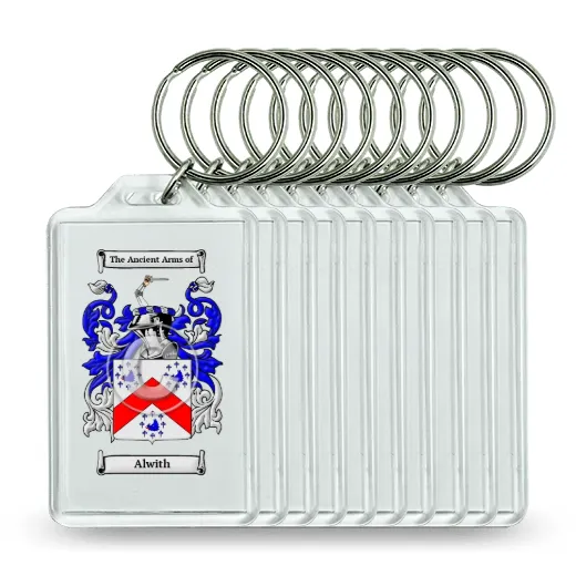 Alwith Set of 10 Keychains