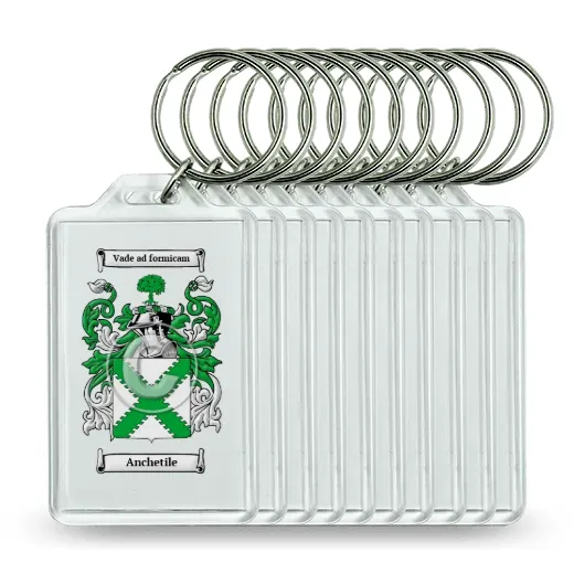 Anchetile Set of 10 Keychains