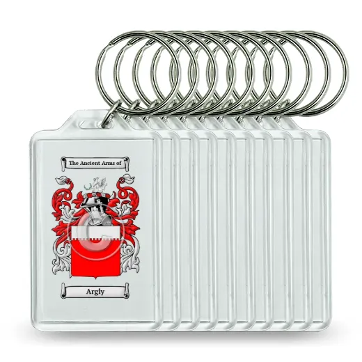 Argly Set of 10 Keychains