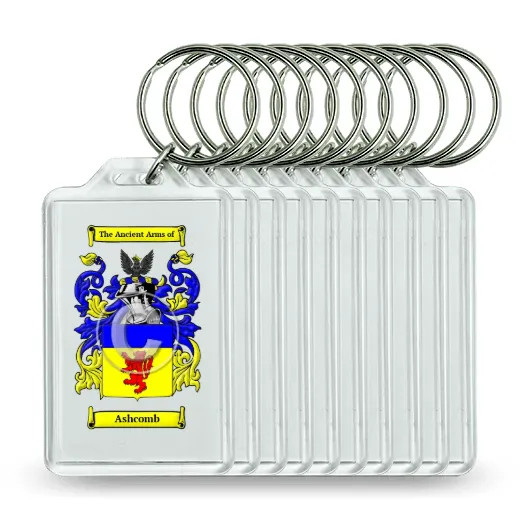 Ashcomb Set of 10 Keychains