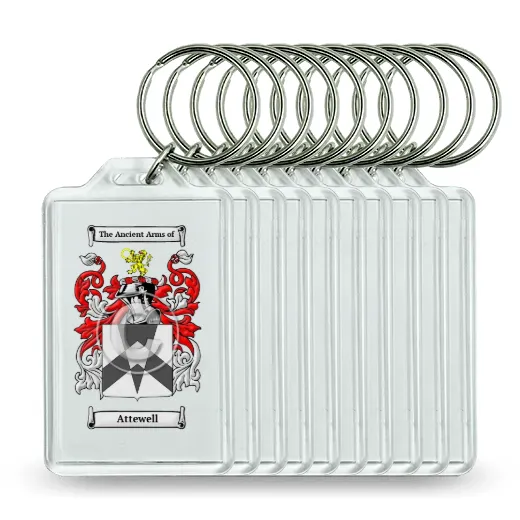 Attewell Set of 10 Keychains