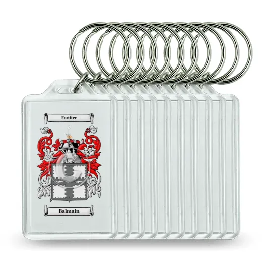 Balmain Set of 10 Keychains