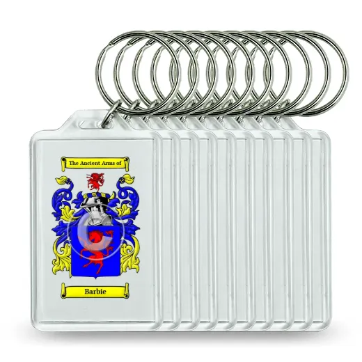 Barbie Set of 10 Keychains