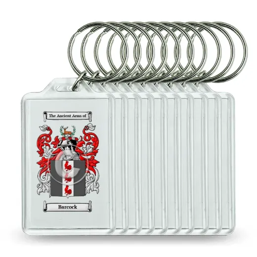 Barcock Set of 10 Keychains