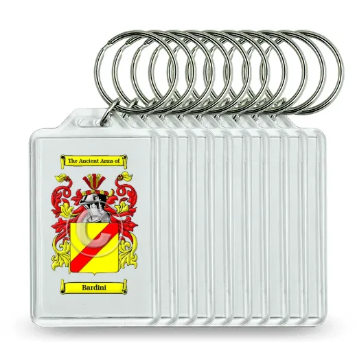 Bardini Set of 10 Keychains