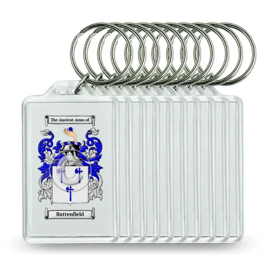 Battenfield Set of 10 Keychains