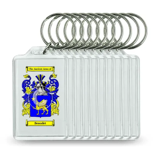 Beaudet Set of 10 Keychains