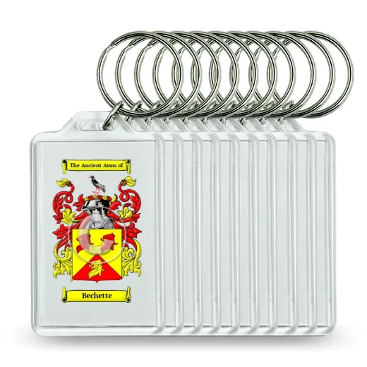 Bechette Set of 10 Keychains