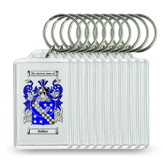 Bekker Set of 10 Keychains