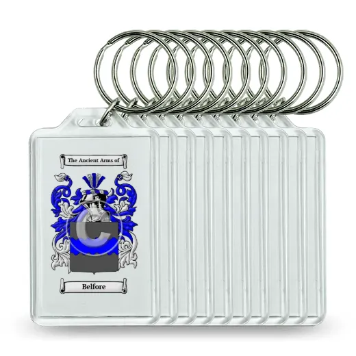 Belfore Set of 10 Keychains