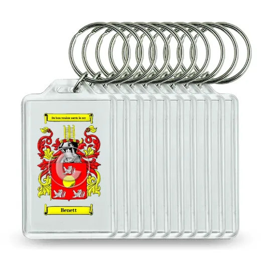 Benett Set of 10 Keychains