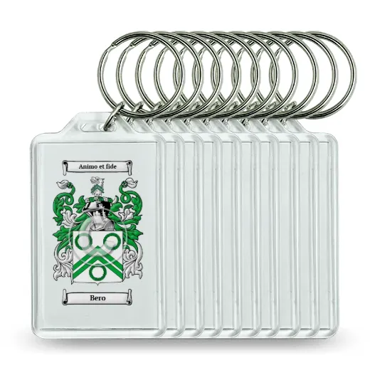 Bero Set of 10 Keychains