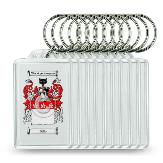 Billo Set of 10 Keychains