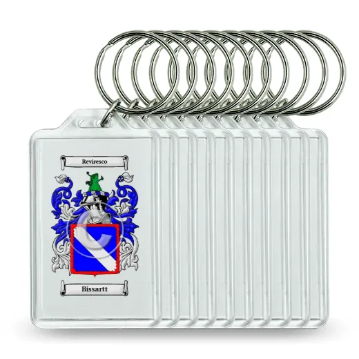 Bissartt Set of 10 Keychains